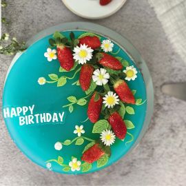 Bánh Sinh Nhật Rau Câu 4D Chùm dâu mọng ngọt ngào - GELLI - G0620034