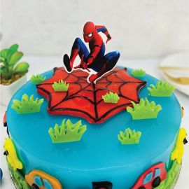 Bánh sinh nhật rau câu 4D Mạng nhện & Spider man - Gelli - G0222002