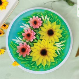 BÁNH SINH NHẬT RAU CÂU 3D HOA - GELLI - G0318013