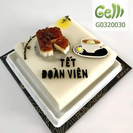 Bánh Sinh Nhật Rau Câu 2D Thưởng Bánh Uống Trà - GELLI – G0320030