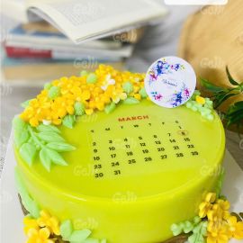 BÁNH SINH NHẬT RAU CÂU 4D HÌNH LỊCH - GELLI - G0325003