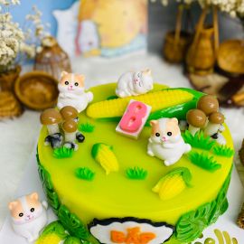 BÁNH SINH NHẬT RAU CÂU 4D QUẢ BẮP CHO BÉ - GELLI – G0424003