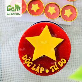 Bánh sinh nhật rau câu Cờ đỏ sao vàng - Gelli - G0425002