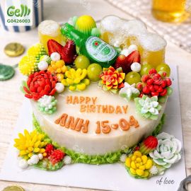Bánh Rau Câu Sinh Nhật Bữa Tiệc Mát Lành - Gelli - G0426002