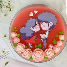 BÁNH KEM RAU CÂU 2D CHO TÌNH NHÂN - GELLI - G0518035