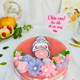 Bánh sinh nhật rau câu 2D bà bầu sành điệu - Gelli - G0520016