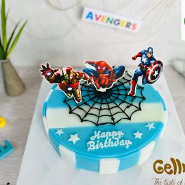 Bánh sinh nhật rau câu 4D siêu anh hùng avengers - Gelli - G0622011