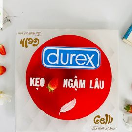 BÁNH SINH NHẬT RAU CÂU 2D DUREX - KẸO DÂU NGẬM LÂU - GELLI - G0722012