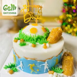 BÁNH SINH NHẬT RAU CÂU QUẢ BÓNG VÀNG - GELLI - G0725004