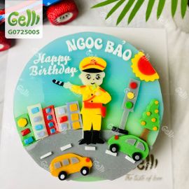 BÁNH SINH NHẬT CHÚ CẢNH SÁT GIAO THÔNG NHÍ - GELLI - G0725005