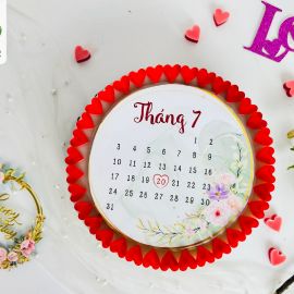 BÁNH SINH NHẬT RAU CÂU HÌNH LỊCH - GELLI - G0819002