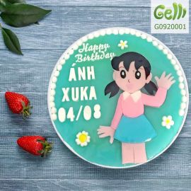 BÁNH SINH NHẬT RAU CÂU 2D XUKA DỄ THƯƠNG CHO BÉ GÁI - GELLI – G0920001