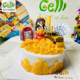 Bánh sinh nhật rau câu Giàu Sang Phú Quý - Gelli - G1125004