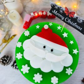 BÁNH SINH NHẬT RAU CÂU 2D ÔNG GIÀ NOEL VUI TÍNH CHO GIÁNG SINH - GELLI – G1218016