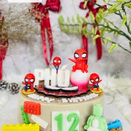 Bánh sinh nhật rau câu 4D Spiderman Và Lego - Gelli - G1224002