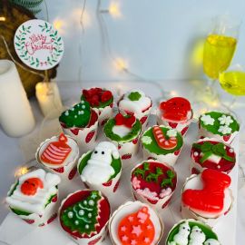 SET RAU CÂU CUPCAKE ĐÊM NOEL - GELLI - GCC04