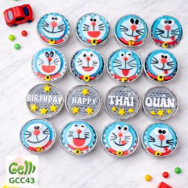 Set 16 Bánh Rau Câu Cupcake Doraemon Dễ Thương Sinh Nhật Bé - Gelli - GCC43 