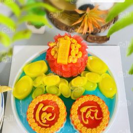 SET CÁ CHÉP RAU CÂU CÚNG ÔNG TÁO & THẦN TÀI - GELLI - GDB02