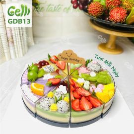 Set bánh rau câu trái cây tươi tam giác 10 hộp - GELLI – GDB13