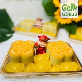 Set Bánh Rau Câu Nhân Flan Vàng Đồng Tiền Cúng Thần Tài & Khai Trương - Gelli - GDB22