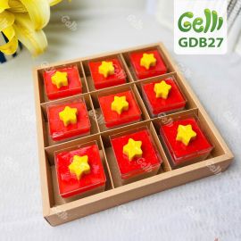 Set 9 Bánh Rau Câu Cupcake Cờ Đỏ Sao Vàng Mừng Đại Lễ - Gelli - GDB27 